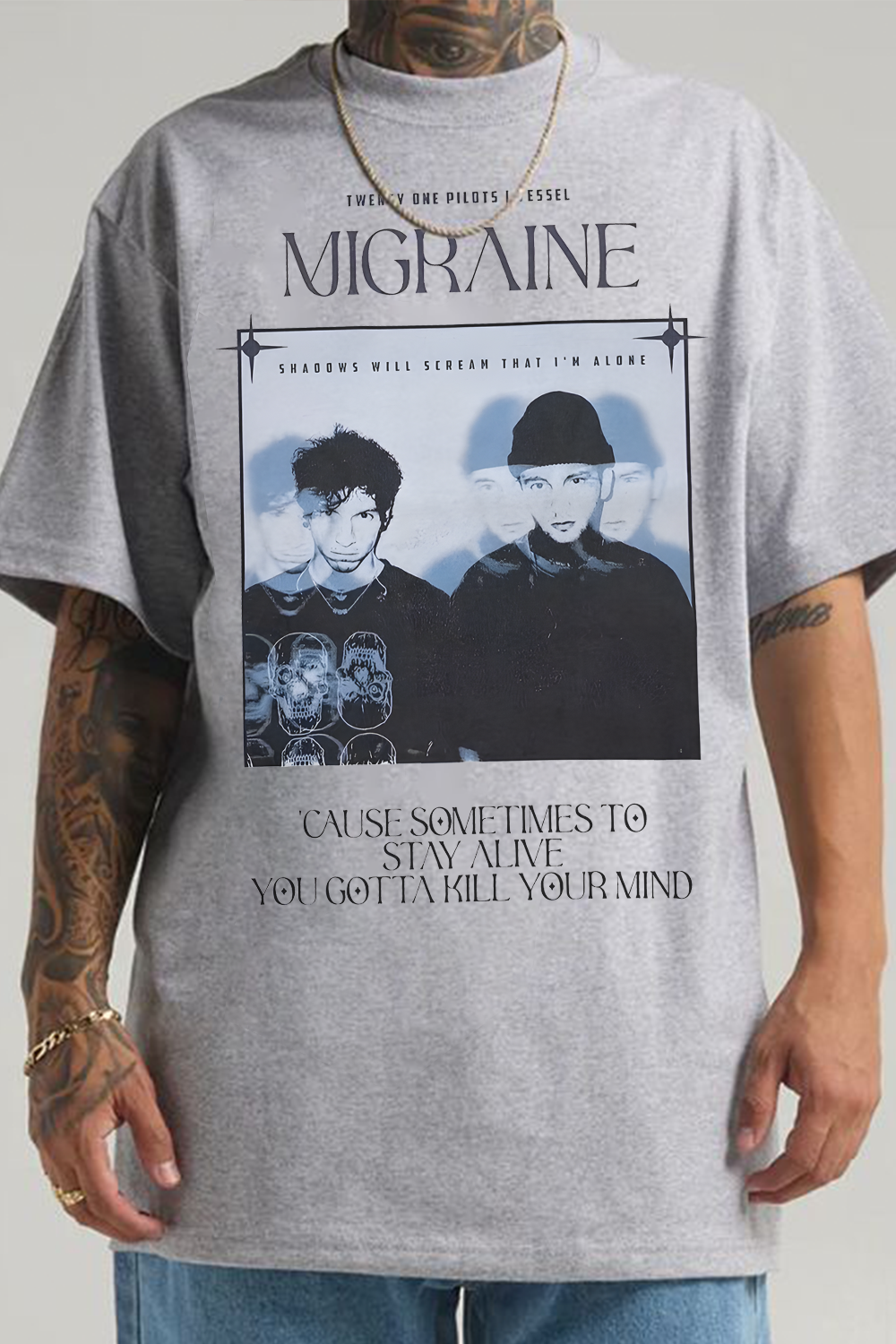 twentyonepilotsedit printed Tee